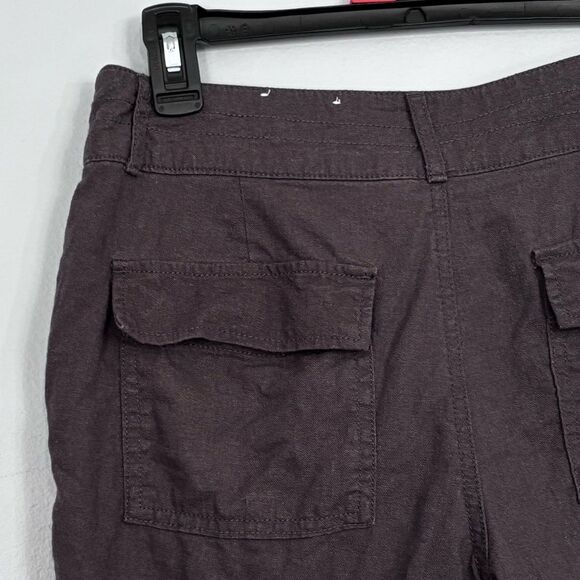 Apt. 9 | Women’s Dark Gray Casual Linen Rayon Shorts Size 4 - Picture 11 of 15